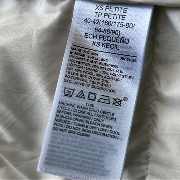 BR water repellent long down coat - Picture 5 of 5